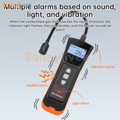 Portable Gas Leak Detector Tester Propane Methane Natural Gas Alarm Sensor Home