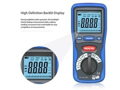 Portable Earth Resistance Tester with High-Precision Digital Multimeter