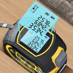 3-in-1 Laser Tape Measure Digital Tape Measure High Precision Laser Rangefinder