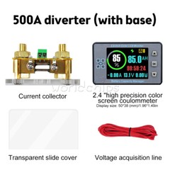 2.4 inch Bluetooth Voltage Current Capacity Meter Battery Coulometer DC 8-100V