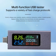 USB Type-C Digital Display Power Tester Voltage Current Capacity Meter DC4.5~50V