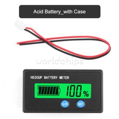 H52 Battery Capacity Indicator 12V-72V 3-20S Lead Acid Li-ion LiFePO4 Voltmeter