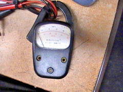 a.w SPERRY #SJ-100 A.C. VOLT – AMMETER W/ LEADS TESTED AC VOLTS VINTAGE