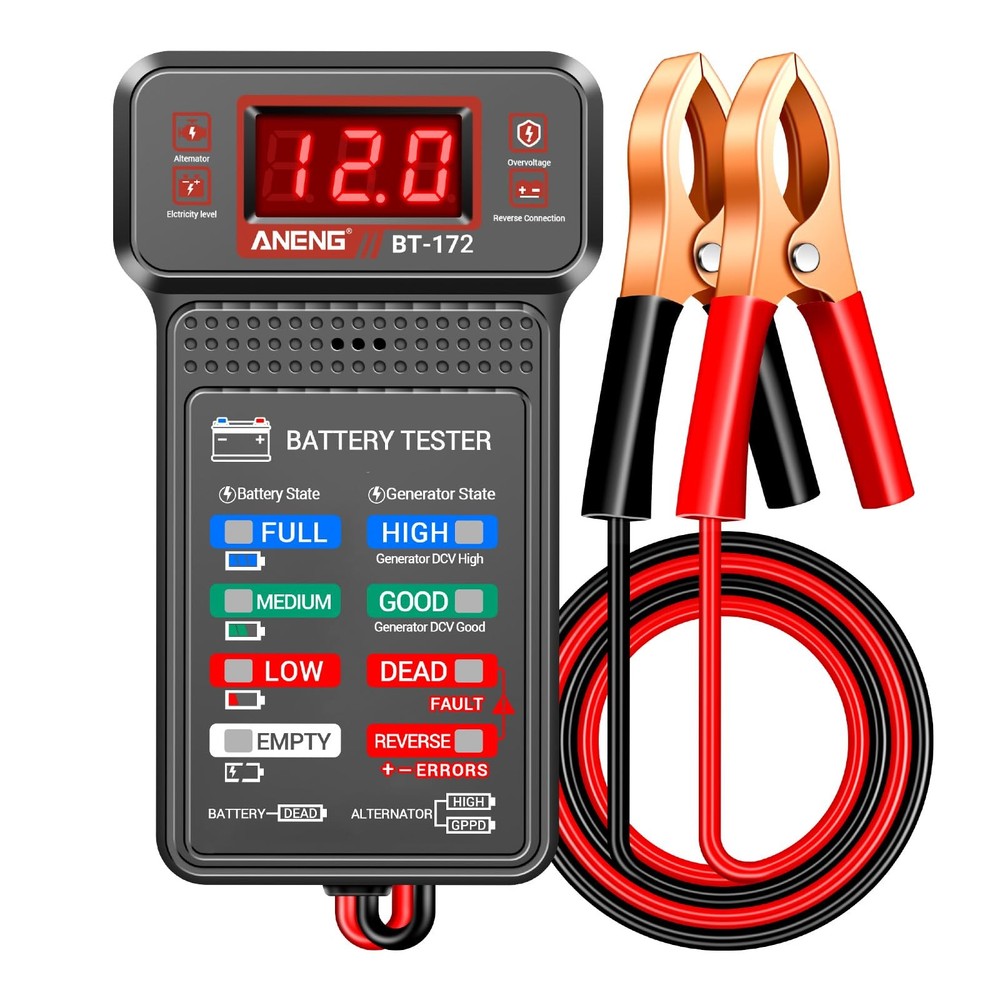 ANENG Car Battery Tester,12V Digital Automotive Batteries Tester,Alternator C…