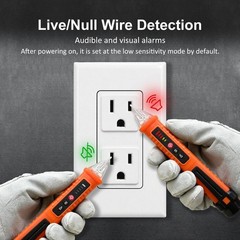 Voltage Tester, Non-Voltage Detector, Electrical Tester, 3 Ranges AC 12V/48V/…