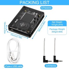 Mini Theremin Musical Electronic Instrument With Color Screen And Functions