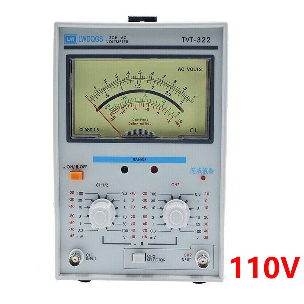 Double Pointer High Precision AC Millivoltmeter Voltage Measuring Instruments