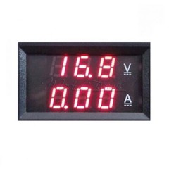 DC 100V 100A Amp Dual LED Digital Voltmeter Ammeter Volt Meter Gauge Red & Red-