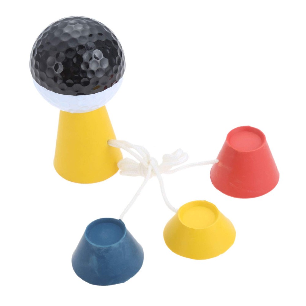 4Pcs Rubber Winter Golf Tees with Different Heights for Frosty Days