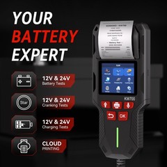 KONNWEI Car Battery Tester with Printer, 12V 24V Automotive Battery Load Test…