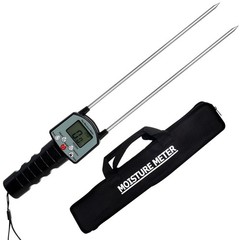 Share Portable TK100H Hay Moisture Tester with Probe & Carry Bag for Forage Use