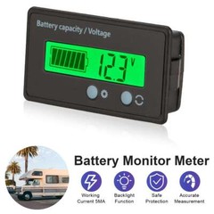 12V/24V/36/48V Battery Status Charge LCD Digital Indicator Monitor Meter Gauge