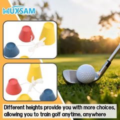 4Pcs Rubber Winter Golf Tees with Different Heights for Frosty Days