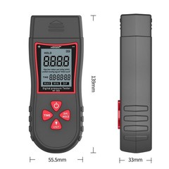 Portable Digital Manometer Differential Air Pressure Gauge HVAC Gas Meter Tester
