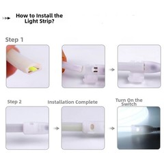 On Off Switch Power Cord Compatible with 220V 110V Chip on Board LED Strips