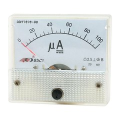 Class 2.5 DC 0-100uA Current Test Amperemeter Panel Meter Gauge 85C1