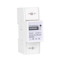 DDS529C1 Digital Single Phase 2 Wire Electric Energy Counter AC 230V 5-80A