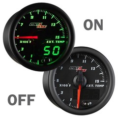 MaxTow Double Vision 1500F Pyrometer Exhaust Temp Gauge Kit – Includes 1/8-27…