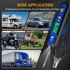 Smart Automotive Test Light 0.8V-100V Circuit Tester with Buzzer & Flashlight…