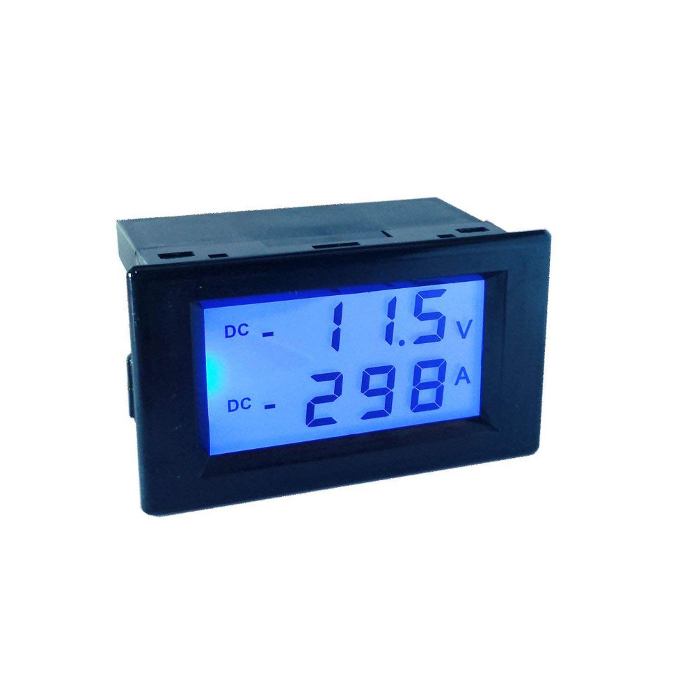 DC +/- 500A 200V Amp Volt Current Test Meter Battery Monitor Charge Discharge