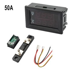 10/50/100A Voltmeter Ammeter LED Dual Digital Volt Amp Meter Test Tester Gauge