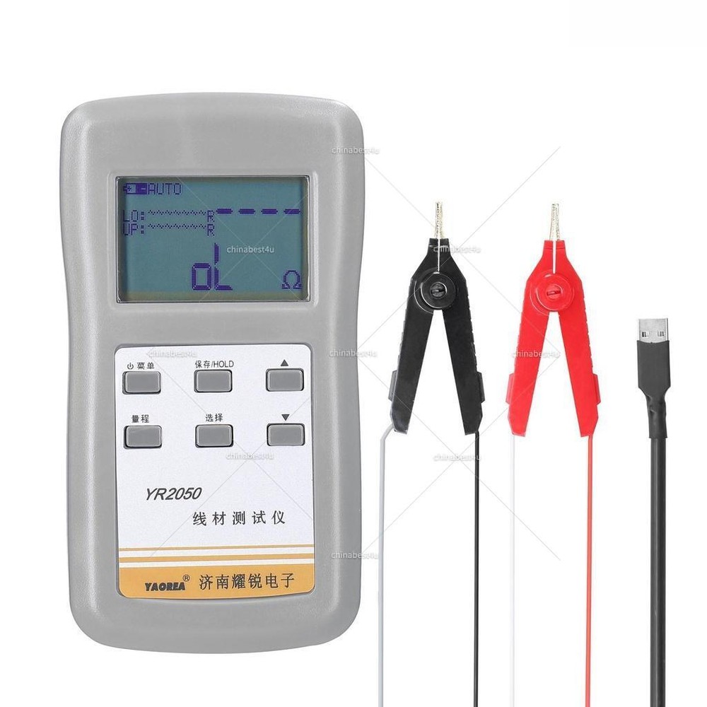 Handheld DC Micro Ohm Meter 4-Wires Milliohm Meter Low Resistance Meter Tester