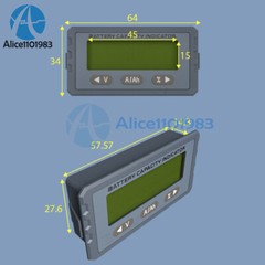 TY23 50A 100A Coulometer Voltmeter Lifepo4 Battery Tester Capacity Indicator