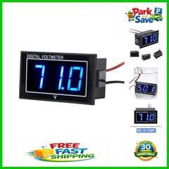 Compact 12V-96V Waterproof LED Digital Voltage Tester for Motorcycles & Boats
