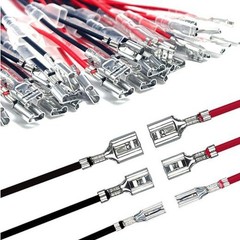 Spring Loaded Speaker Wire Connectors 2.8mm 4.8mm 6.3mm 30 pcs ABS Copper