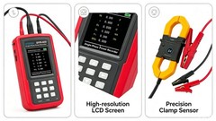 Single Phase Voltage Current Power Data Logger with Voltage Range 0.01V ~ 600V