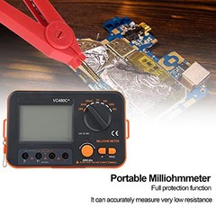 DC Low Resistance Tester 6 Gear 4 Wire Milliohmmeter