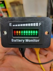 Battery Monitor 12V 24V 36V 48V 60V 72V Car Golf cart Battery Indicator Meter#1