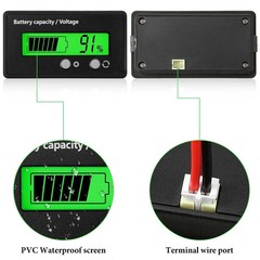 12V 24V 36V 48V Battery Capacity Indicator Golf Cart Voltage Meter with LCD