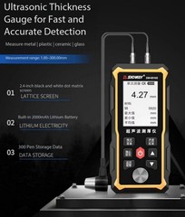 Ultrasonic Thickness Gauge for Measuring Steel, Plastic, Ceramic, and Glass