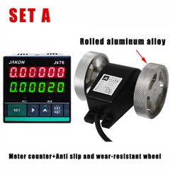 Electronic Digital Wheel Counter Rotary Roll Meter Length Measure With Encoder