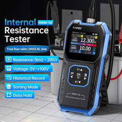 HRM-10 Voltage Internal Resistance Battery Tester, Milliohmmeter 100V 200Ω, Car