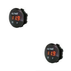US 2-4 Pack Waterproof Mini Digital Display Voltage Meter DC 12V-24V Car Marine