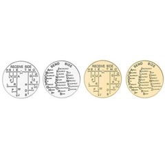 Iron Material Training Coin for Morse Code Practice and Collecting Enthusiasts