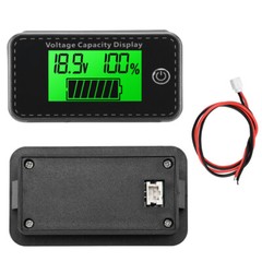 Battery Capacity Monitor DC5-100V Battery Power Percentage Indicator Voltmeter