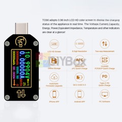 TC66/TC66C Type-C PD Trigger Voltmeter Ammeter Voltage Current Meter USB Tester