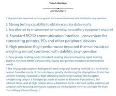 Halogen Rapid Moisture Analyzer; Moisture Content and Solid Content Tester