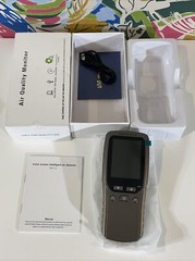 DM106 Portable Air Quality Monitor Detector PM2.5/PM1.0/PM10/HCHO/TVOC/HUM/TEMP