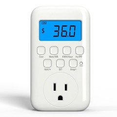 Watt Meter Plug with Backlight, Plug-in Socket Power Meter Electricity Usage …