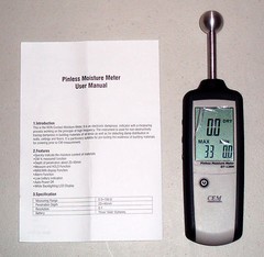 Ruby Electronics DT-128M Non-Contact Pinless Moisture Meter dampness indicator !