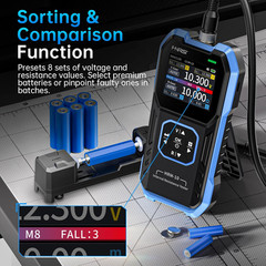 HRM-10 Voltage Internal Resistance Battery Tester, Milliohmmeter 100V 200Ω, Car