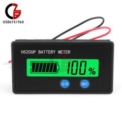 H52 Battery Capacity Indicator 12V-72V 3-20S Lead Acid Li-ion LiFePO4 Voltmeter