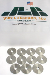 RRI , 2″ 304SS ORIFICE PLATES, 2.435″ x 0.125″ x 0.500″, LOT OF 11, SURPLUS