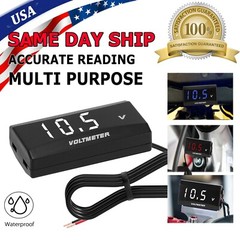 12V Digital LED Display Voltmeter Voltage Gauge Panel Meter for Car Motorcycle