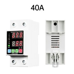 220V Dual Display Adjustable Over Voltage Current Protective Relay 40/63A