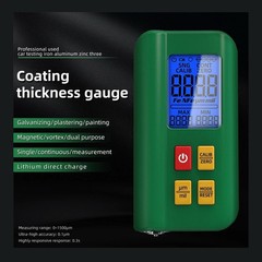 LCD Digital Thickness Gauge Car Coating Paint Film Depth Tester Fe/NFe Probe